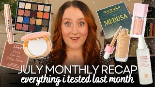 JULY MAKEUP MONTHLY FAVOURITES! EVERYTHING I Tested Last Month All Cruelty Free & Affordable Reviews