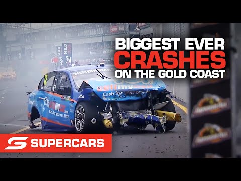 Biggest ever crashes on the Gold Coast - Boost Mobile Gold Coast 500 | Supercars 2022
