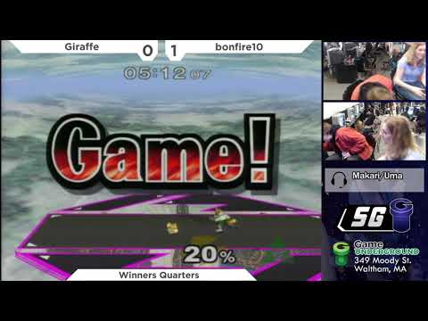 SG 23.4 SSBM - Giraffe (Fox) vs. bonfire10 (Sheik) - Melee WQF
