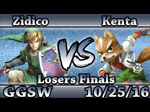 GGSW 4 - Zidico (Link) Vs Kenta (Fox) Smash Wii U Losers Finals - Smash 4