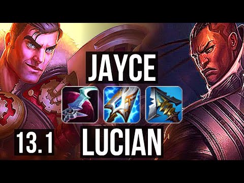 JAYCE vs LUCIAN (TOP) | Rank 3 Jayce, 1.6M mastery, 900+ games, 7/3/11 | KR Grandmaster | 13.1