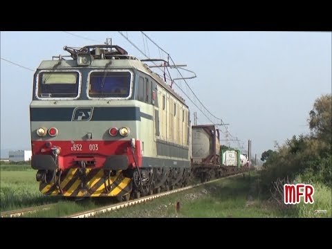 Linea Pisa - Collesalvetti - Vada: E652 003 PROTOTIPO in testa al TCS POMEZIA - GALLARATE.