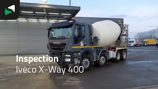 شاحنة خلط الخرسانة IVECO X-Way 400 8X4 9m3 mixer Automatic Cruise control Euro 6 | صورة 4 - Machineryline