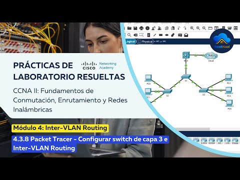 CCNAv7 II | Laboratorio resuelto | 4.3.8 Packet Tracer - Configurar switch de capa 3 Inter-VLAN Rou.
