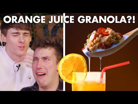 Best Way to Have Granola: with Orange Juice🍊 Vs Coffee☕️ Vs Hot Chocolate🍫