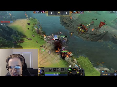 Topson just laugh after SF ganked mid at Level 1 to Kill Pangolier 😂