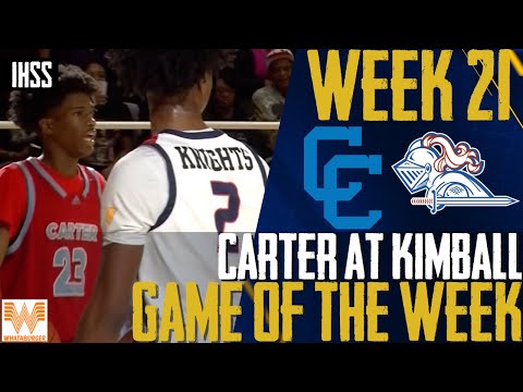 Epic Showdown! Kimball vs Carter Full Highlights | High School Basketball Game of the Week