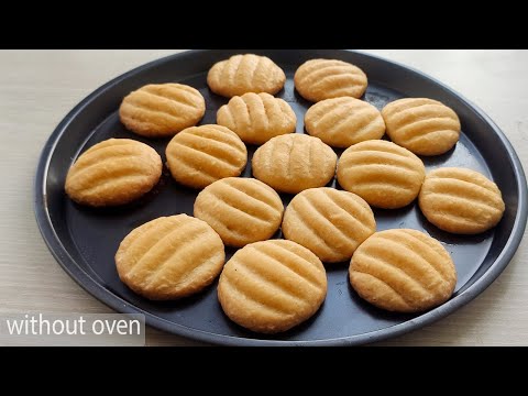 Cookies without oven and butter | Cookies recipe without oven | Sadika's Kitchen