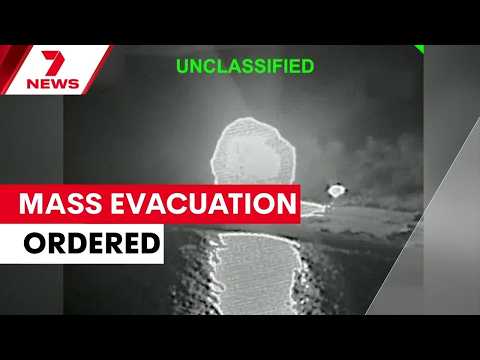 US orders mass evacuation as Middle East war escalates | 7NEWS