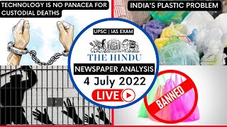 Daily Newspaper Analysis | 4 July 2022 | The Hindu Editorial Analysis | Current Affairs UPSC CSE |