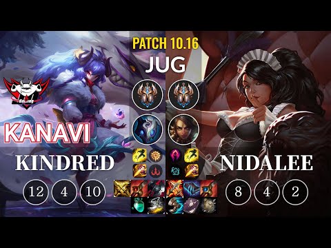 JDG Kanavi Kindred vs Nidalee Jungle - KR Patch 10.16