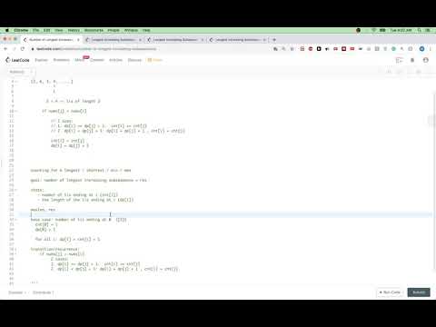Leetcode 673: Number of Longest Increasing Subsequence