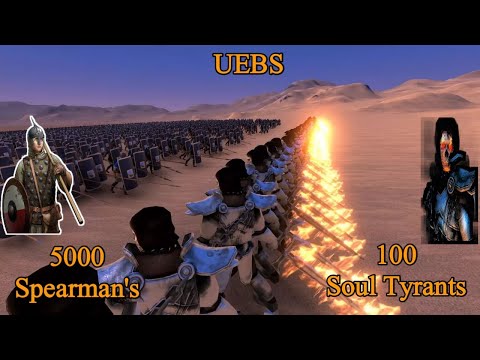 100 Soul Tyrants' vs 5000 Spearman's | Ultimate Epic Battle Simulator |