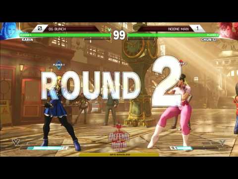 Street Fighter V Tournament: Defend the North 2016 Day 2  - Bunch (Karin) v Noone Man (Chun-Li)