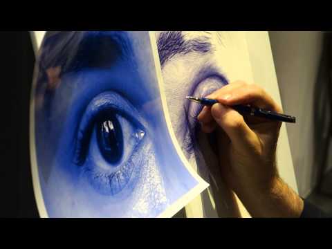 フォトリアリズム アーティスト Dirk Dzimirskyさんのライブドローイング