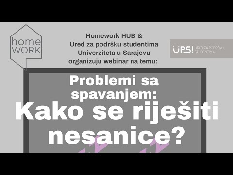 Kako se riješiti nesanice? - HWH & UPS Webinar