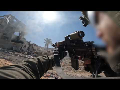 War combat footage of the Lotar counter-terrorism unit operating in Khan Yunis, Gaza