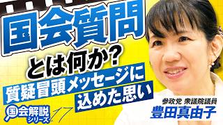 【参政党】教えて！国会解説  国会質問とは何か？質疑冒頭メッセージに込めた想い！豊田真由子【赤坂ニュース464】