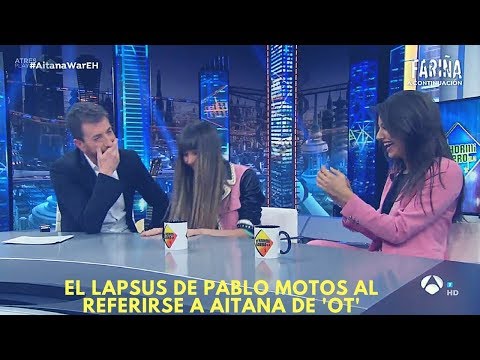 El lapsus de Pablo Motos al referirse a Aitana de 'OT'