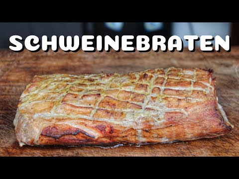 SCHWARZBIER ROSMARIN SCHWEINEBRATEN mit SENFKRUSTE - SAFTIGER SCHWEINERÜCKEN - BBQ-Video - 0815BBQ