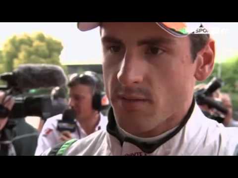 F1 Chinese GP 2013 - Qualifying  Sutil angry with Raikkonen