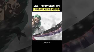 조로가 마주한 미호크의 경지: 기백만으로 자연계를 제압하다