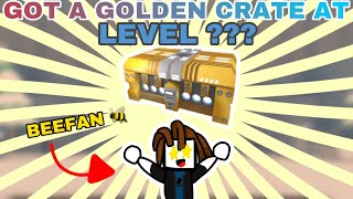 Getting a golden crate at the lowest level in TDS | Roblox Tower defense simulator
