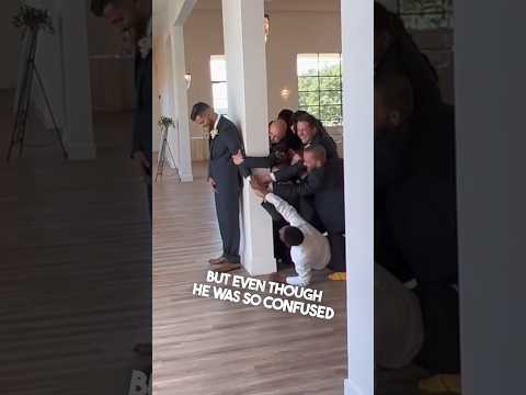His groomsman fooled him before the wedding 😂