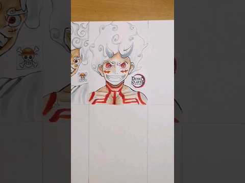 luffy gear 5 en lune démoniaque #art #dessin #lilbronn
