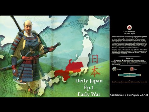 Civ 5 Vox Populi: Deity Japan - Ep.1: Early War