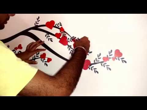 How to apply wall stickers on the wall