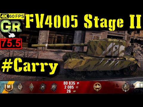 75_World of Tanks FV4005 Stage II WoT Replay - 6 Kills 8.2K DMG(Patch 1.4.0)