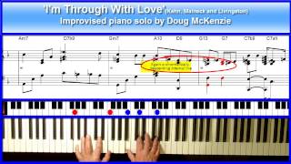'I'm Through With Love' - Jazz piano Tutorial