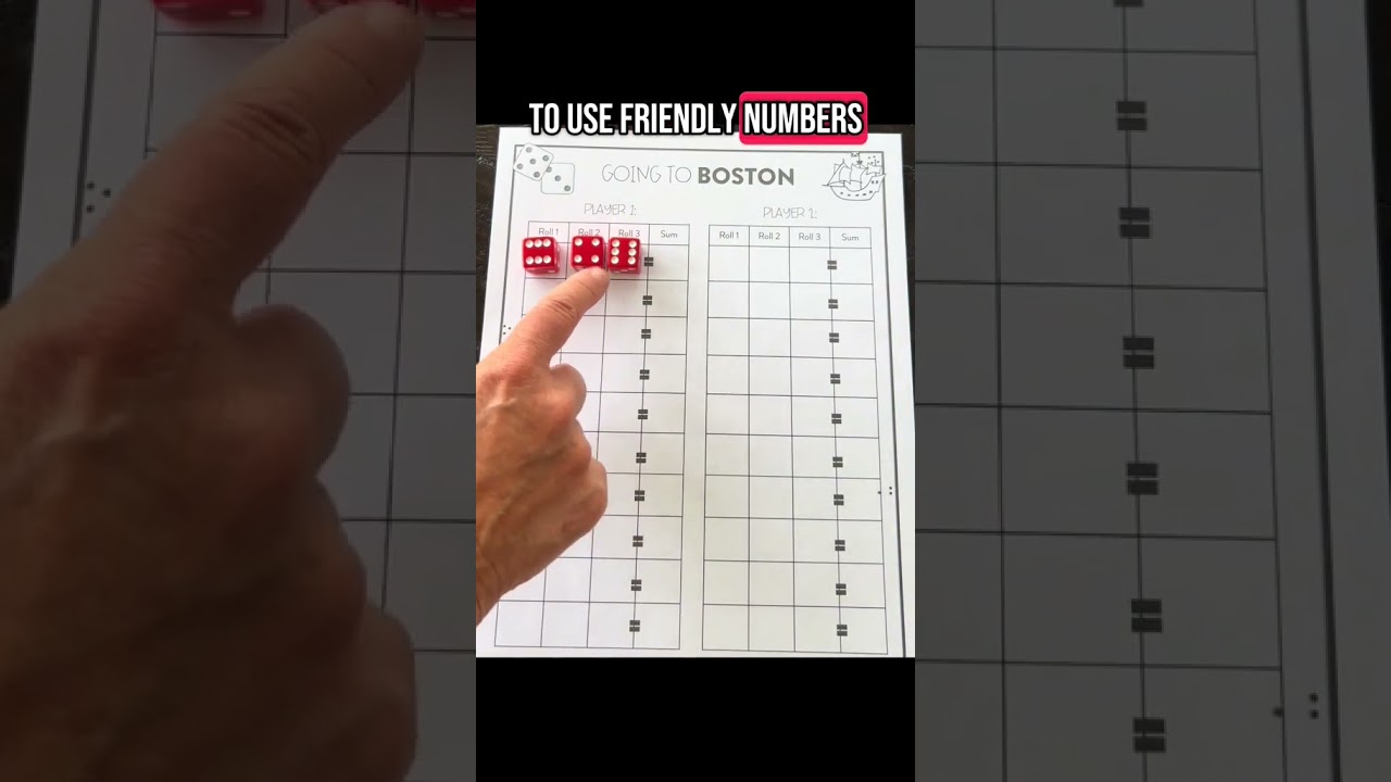 Math Games: Going to Boston. Fun, fast, math game perfect for the classroom or at home! #teacher