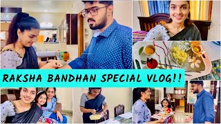 Raksha Bandhan Special Vlog!?|How we Celebrated Raksha Bandhan at Home!?||Cooking For my Brother..||