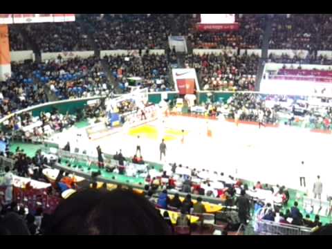 Korea Basketball League (KBL); Samsung Thunder defeat SK Knights; Dec. 17, 2011