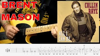 Video thumbnail for Brent Mason Solo - Colin Raye - Any Old Stretch Of Blacktop (TABS) by Levi Clay