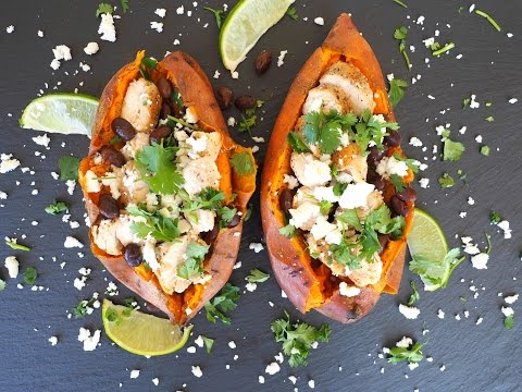 Dinner Recipe: Mexican Style Stuffed Sweet Potato by Everyday Gourmet with Blakely