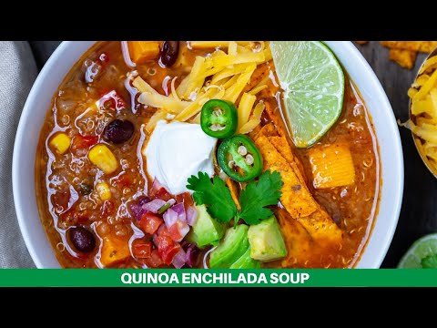 Quinoa Enchilada Soup | Instant Pot Quinoa Soup | Vegan Quinoa Soup | Vegetarian Enchilada Soup