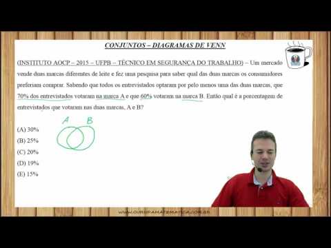 E0185 - INSTITUTO AOCP - 2015 - UFPB - DIAGRAMA DE VENN (www.gurudamatematica.com.br)