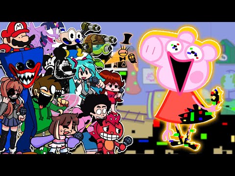 Discovery-Glitch -Pibbified Peppa Pig-But Different Characters Sing It 🎵 (Come and Learn with Pibby)