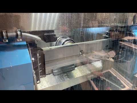 Aluminum Extrusion Machining - Watch how Easily our Machining Center HHV Makes Holes in Aluminum.