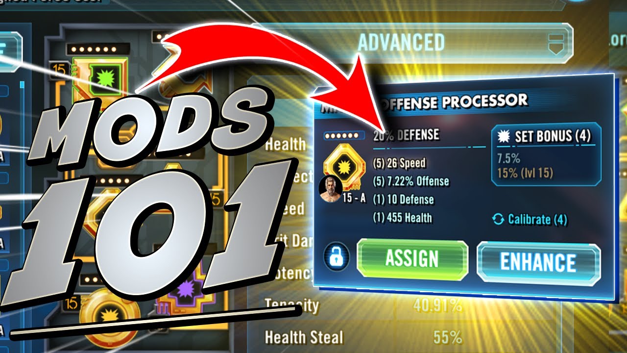 Mods and Modding in #SWGoH - A beginner's guide!