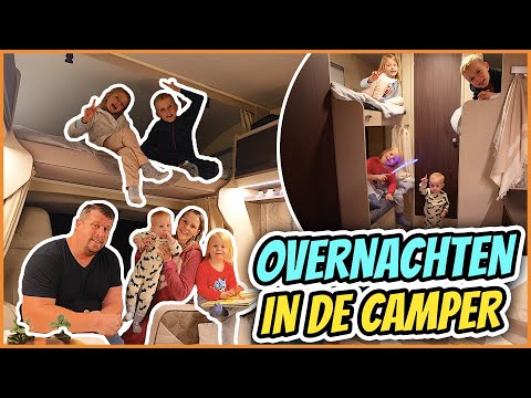 EERSTE KEER OVERNACHTEN iN ONZE NiEUWE CAMPER | Bellinga Vlog #2659