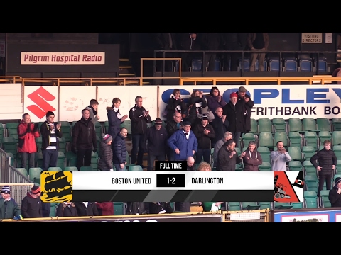 Boston United 1-2 Darlington - Vanarama National League North - 2016/17
