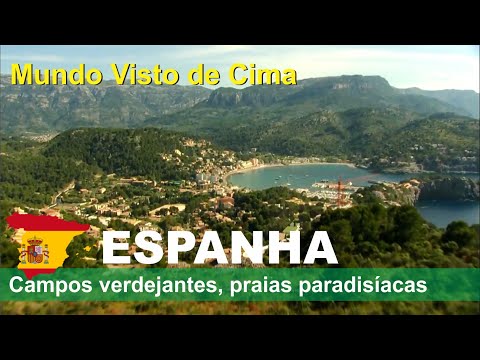 Espanha Vista de Cima - Praias, Rochedos, Campos e belas cidades