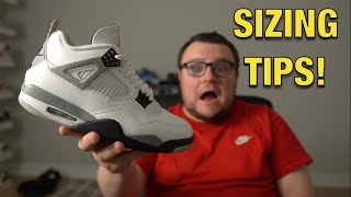 WATCH BEFORE YOU BUY SIZING TIPS FOR THE AIR JORDAN 4 “WHITE CEMENT"