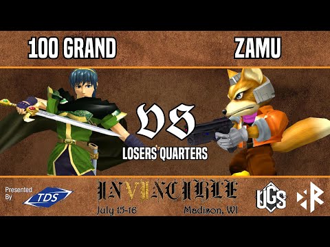 Invincible VII - Losers Quarters - 100 Grand(Marth) Vs. Zamu(Fox)