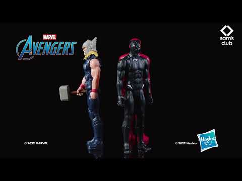 thumbnail video image 2 of Set de Figuras Hasbro  Titan Hero Series Marvel Avengers, 2 of 5