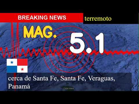😱🚨 Terremoto Hoy: ¡Justo Ahora! Magnitud 5.1 Cerca Cerca De Santa Fe, Santa Fe, Veraguas, Panamá Mié